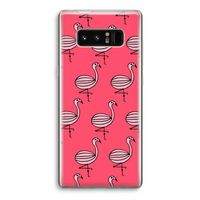 Flamingo: Samsung Galaxy Note 8 Transparant Hoesje