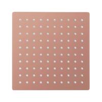 Hoofddouche Aloni | 30 cm | Opbouw | Messing | Vierkant | Geborsteld koper