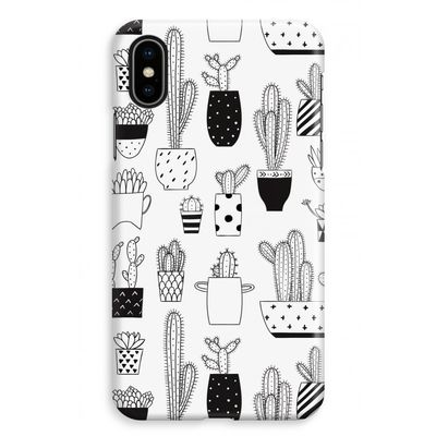 Cactusmotief: iPhone XS Max Volledig Geprint Hoesje