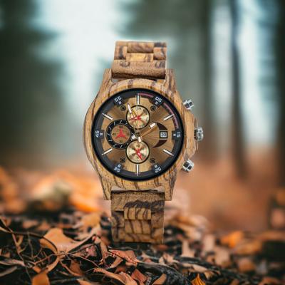 Golden Brown - Houten TimberWood horloge heren