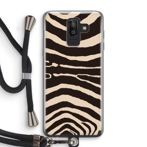 Arizona Zebra: Samsung Galaxy J8 (2018) Transparant Hoesje met koord