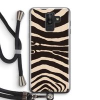Arizona Zebra: Samsung Galaxy J8 (2018) Transparant Hoesje met koord
