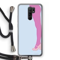 Pink panty: Xiaomi Redmi 9 Transparant Hoesje met koord