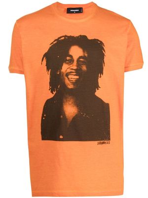 DSQUARED2 t-shirt Bob Marley Quote - Orange