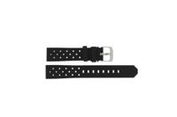 Horlogeband Tag Heuer FT8023 / FT8025 / BT0725 Rubber Zwart 19.5mm