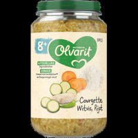 Olvarit 8+ Maanden Courgette Witvis Rijst 200g bij Jumbo
