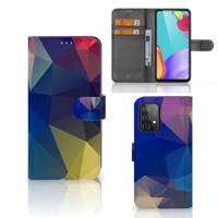 Samsung Galaxy A52 | Book Case | Polygon Dark