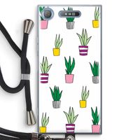 Sanseveria: Sony Xperia XZ1 Transparant Hoesje met koord