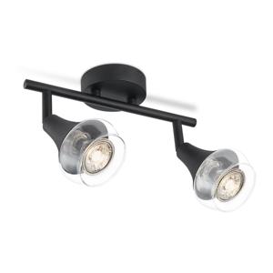 Opbouwspot Vaya 2 - incl. dimbare LED lamp - Zwart