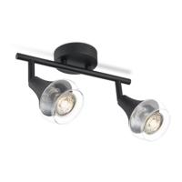 Opbouwspot Vaya 2 - incl. dimbare LED lamp - Zwart