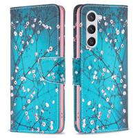 Samsung Galaxy S24 Wonder Series Wallet Case - Witte Bloemen - thumbnail