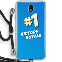 Victory Royale: Samsung Galaxy J7 (2017) Transparant Hoesje met koord