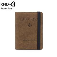 RFID-blokkerende reisportemonnee / paspoorthouder - Coffee