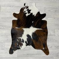 Kleine koeienhuid bruin wit zwart (Normandiër) 90x60cm