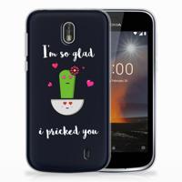 Nokia 1 Telefoonhoesje met Naam Cactus Glad Nokia 1 Telefoonhoesje met Naam Cactus Glad