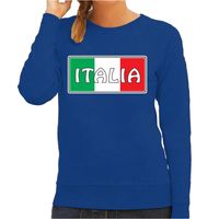 Italie / Italia landen sweater blauw dames - thumbnail