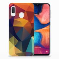 Samsung Galaxy A20e | TPU Hoesje | Polygon Color