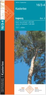 Wegenkaart - landkaart 16/3-4 Topo25 Kasterlee | NGI - Nationaal Geografisch Instituut