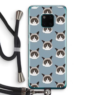 It's a Purrr Case: Huawei Mate 20 Pro Transparant Hoesje met koord