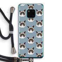 It's a Purrr Case: Huawei Mate 20 Pro Transparant Hoesje met koord