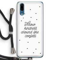 Confetti: Huawei P20 Transparant Hoesje met koord