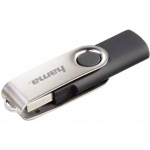 Hama Rotate USB flash drive 64 GB USB Type-A 2.0 Zwart, Zilver