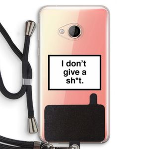 Don't give a shit: HTC U Play Transparant Hoesje met koord