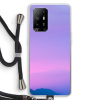 Sunset pastel: Oppo A95 5G Transparant Hoesje met koord