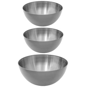 Secret de Gourmet voedsel/serveerschalen set - RVS - D29/D19 cm