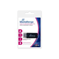 MediaRange MRCS507 geheugenkaartlezer USB 3.2 Gen 1 (3.1 Gen 1) Intern Zwart - thumbnail