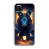 Wolf Dreamcatcher: Google Pixel 4a Transparant Hoesje