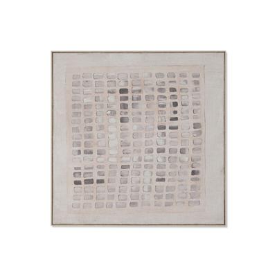 Schilderij Home ESPRIT Wit Beige Modern Scandinavisch 100 x 4 x 100 cm
