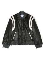 MSGM Kids veste bomber à design bicolore - Noir - thumbnail