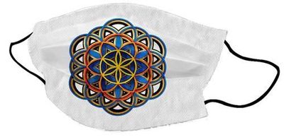 Mondkapje/Yogi Masker Flower of Life