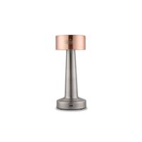 Buccan - Dumbbell tafellamp - Rosegoud en zilver - 3 lichtstanden en touchpanel - thumbnail