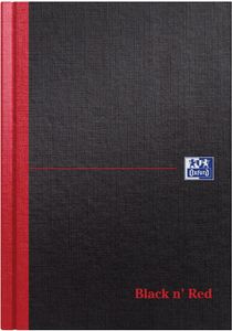 Oxford Black n&apos; Red notitieboek, ft A5, gelijnd, 192 bladzijden