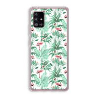 Flamingo bladeren: Samsung Galaxy A51 5G Transparant Hoesje
