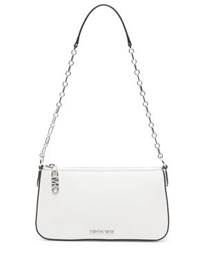 Michael Kors sac porté épaule médium Empire à plaque logo - Blanc