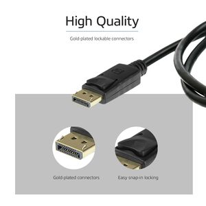 ACT AK4071 DisplayPort kabel 1.4 8K 1m zwart