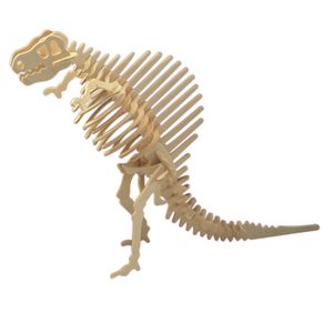 Houten 3D puzzel spinosaurus dinosaurus 23 cm