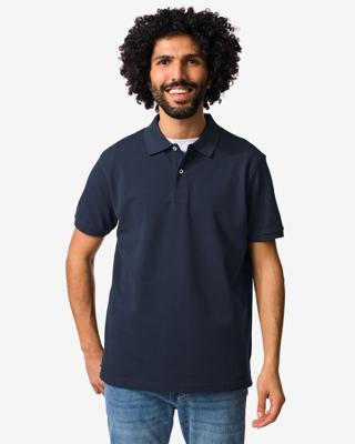 HEMA Herenpolo donkerblauw (donkerblauw)