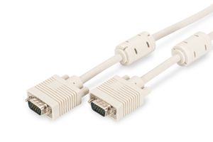 Digitus AK-310103-050-E VGA kabel 5 m VGA (D-Sub) Beige