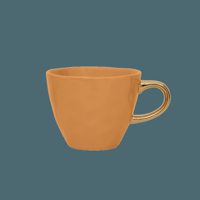 Good Morning kopje Koffie Ø8 cm - Karamel (set van 4)