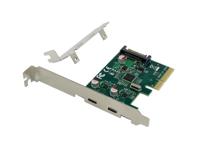 Conceptronic EMRICK07G 2 poorten USB-C 3.1 Gen2-interfacekaart PCI-Express, USB-C PCIe x4 - thumbnail