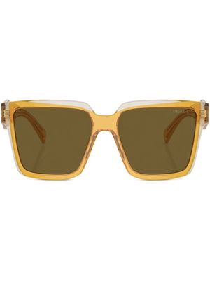 Prada Eyewear lunettes de soleil à monture oversize - Jaune