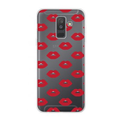 Lips: Samsung Galaxy A6 Plus (2018) Transparant Hoesje
