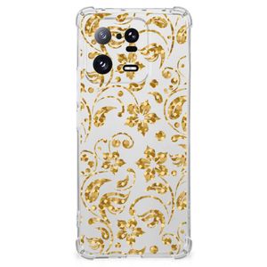 Xiaomi 13 Pro Case Gouden Bloemen