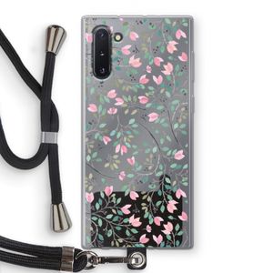 Sierlijke bloemen: Samsung Galaxy Note 10 Transparant Hoesje met koord