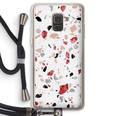Terrazzo N°12: Samsung Galaxy A8 (2018) Transparant Hoesje met koord
