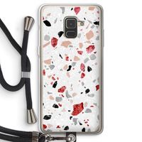 Terrazzo N°12: Samsung Galaxy A8 (2018) Transparant Hoesje met koord